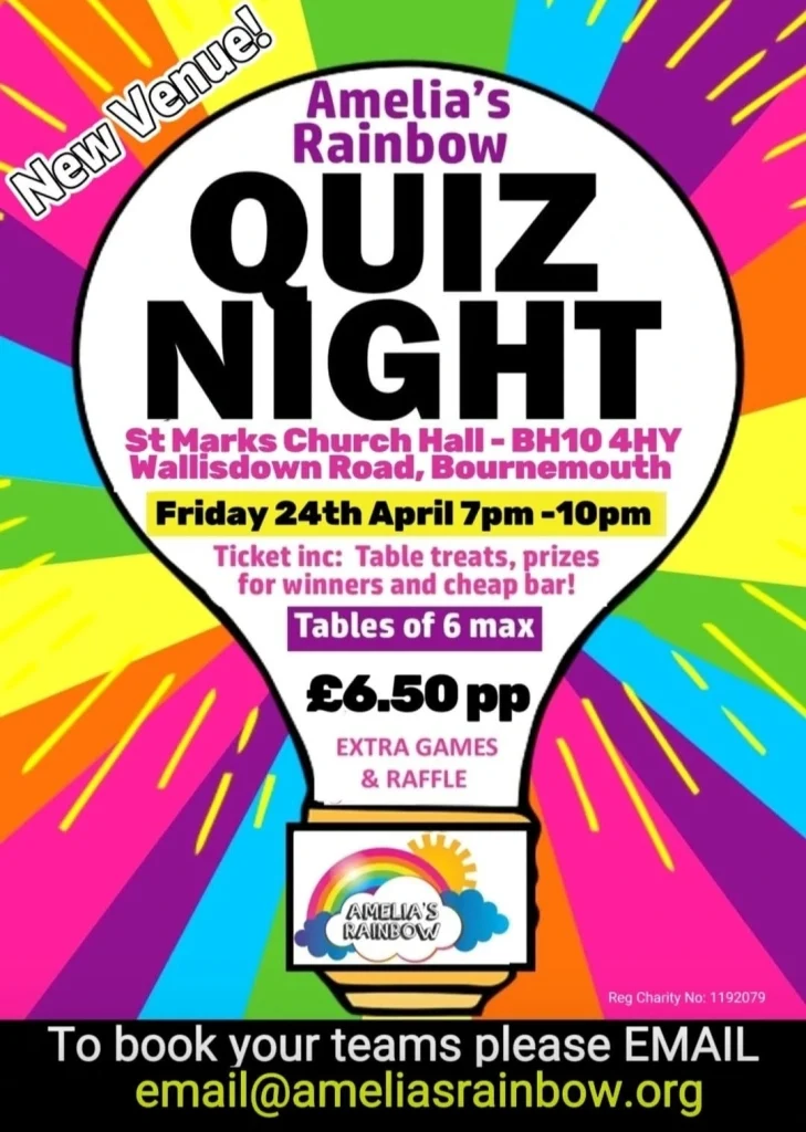 amelias rainbow quiz night